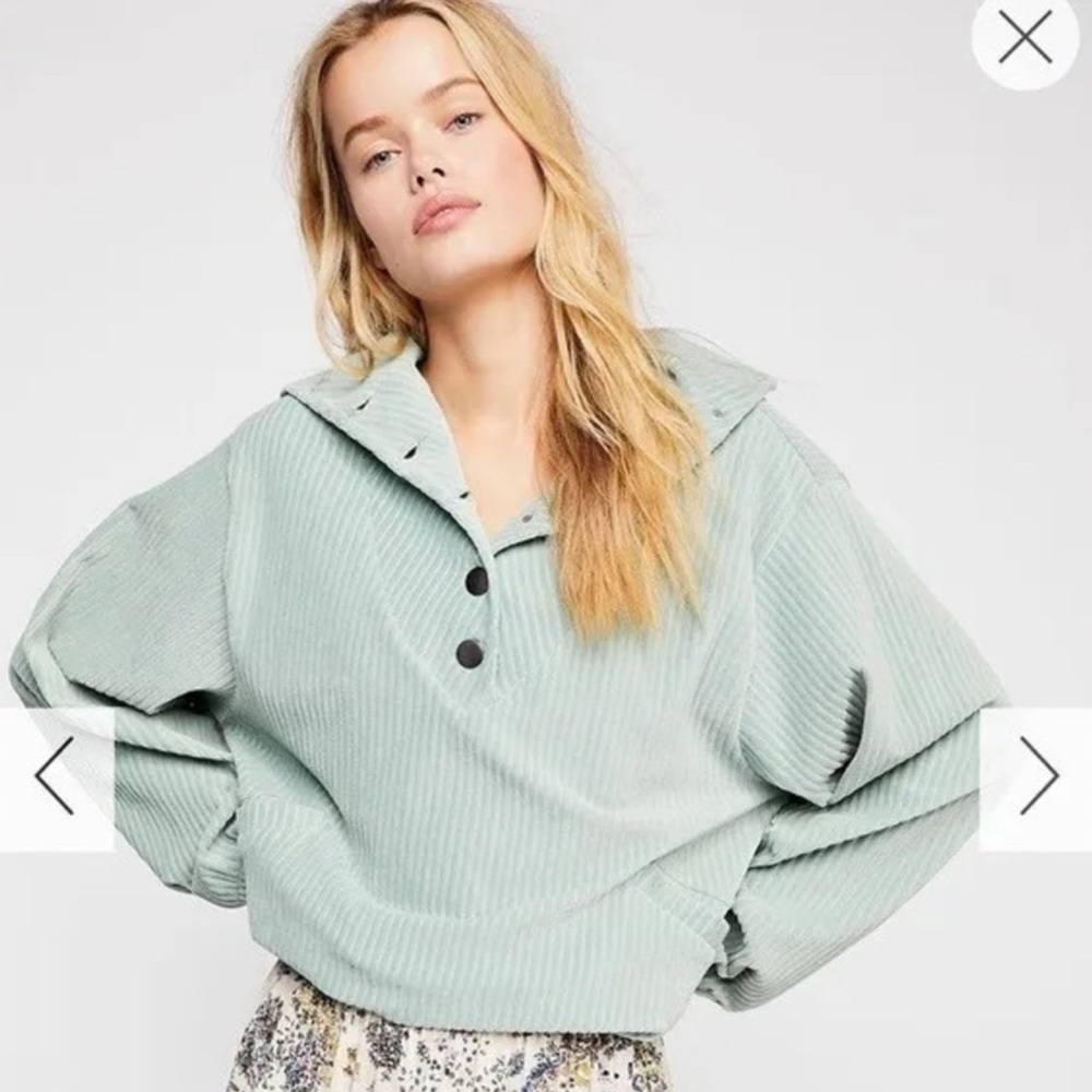Free People Serena Pullover in Seamist - Picture 1 of 2